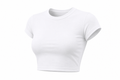 BRZ Essential Crop Top - White