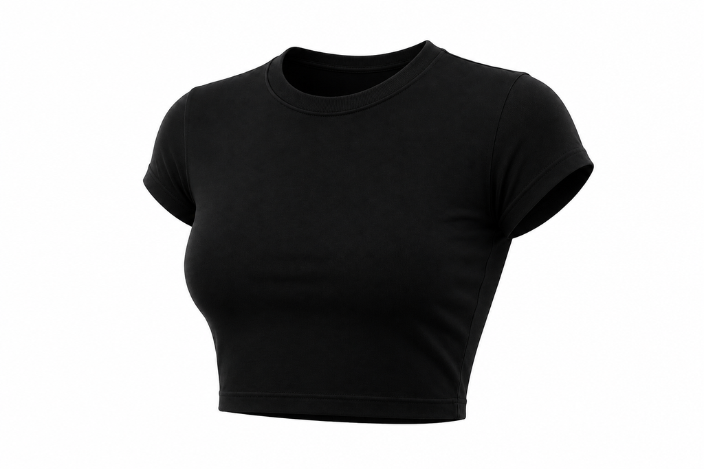 BRZ Essential Crop Top - Black