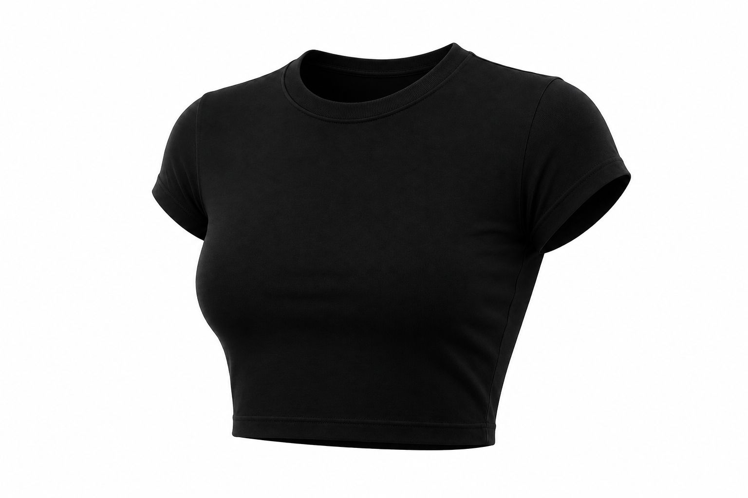 BRZ Essential Crop Top - Black