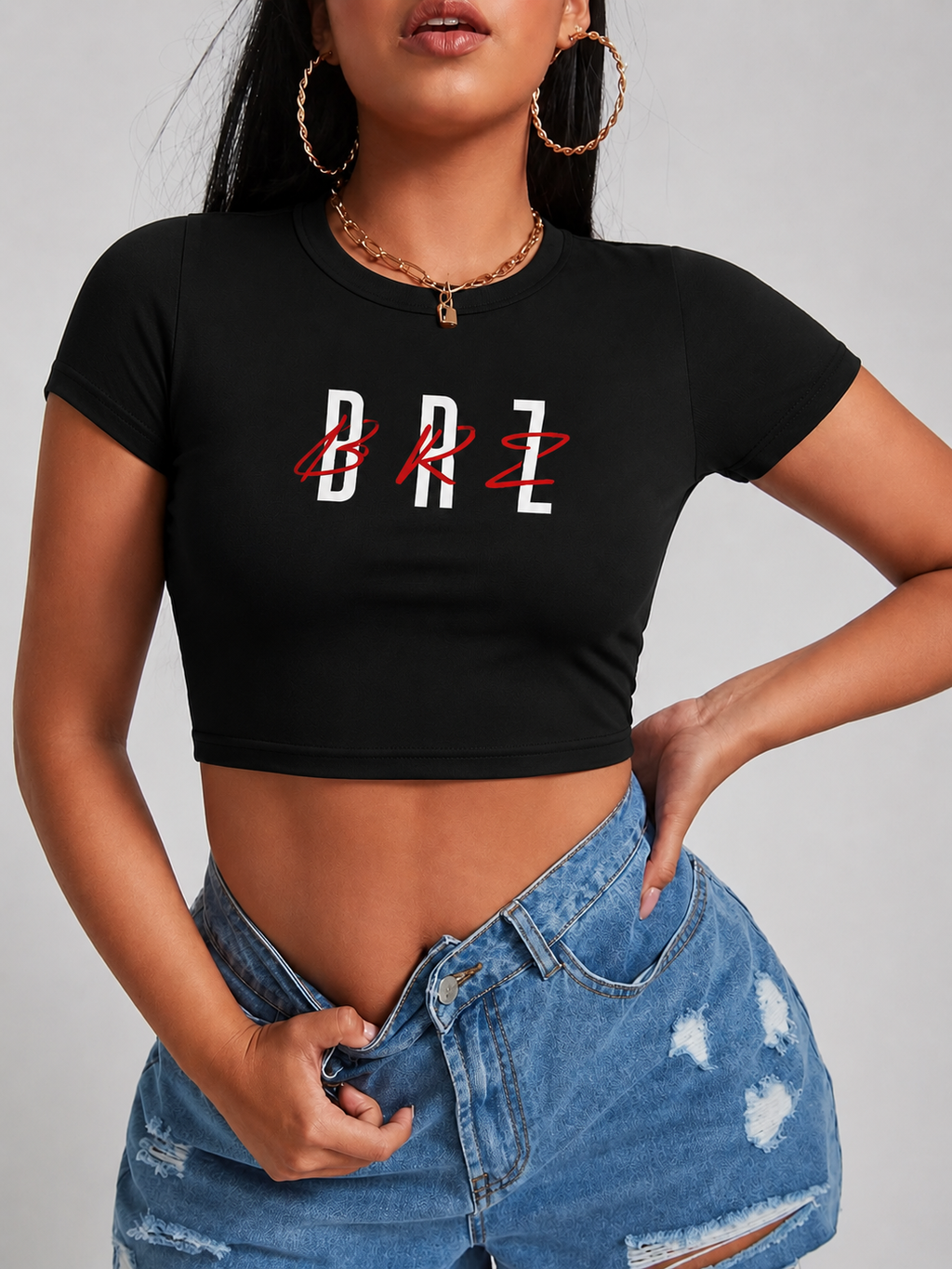 BRZ Crop Top - Black