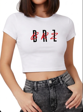 BRZ  Crop Top - White