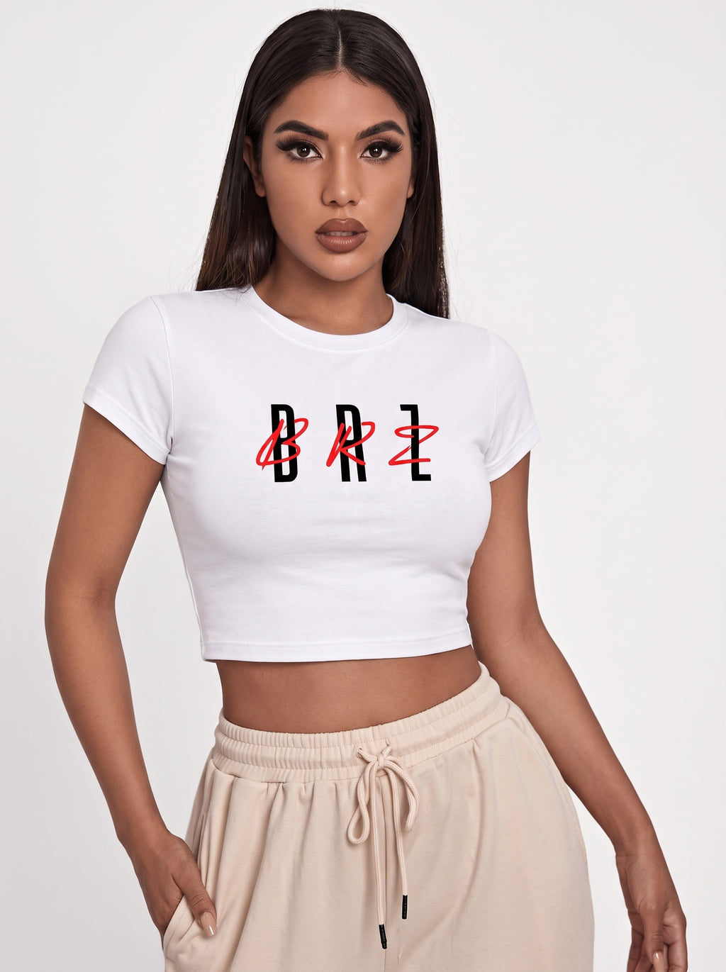 BRZ  Crop Top - White